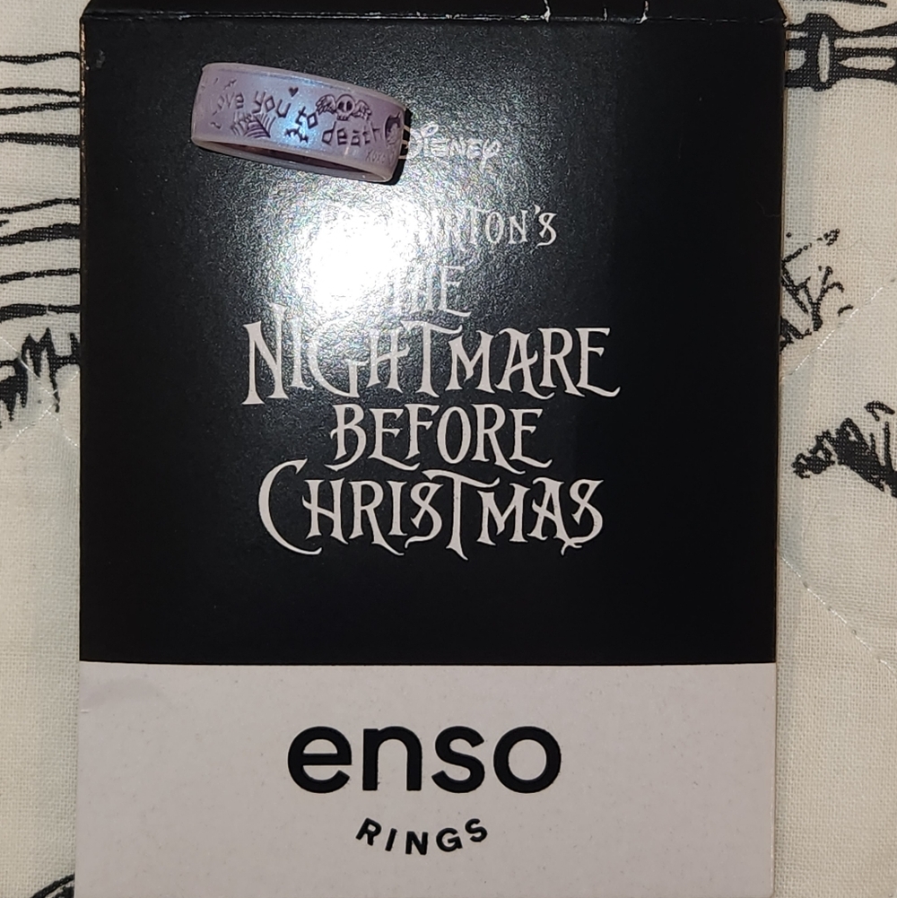 Disney Enso Lavender Ring Nightmare Before Christmas Love You To Death. Size 7